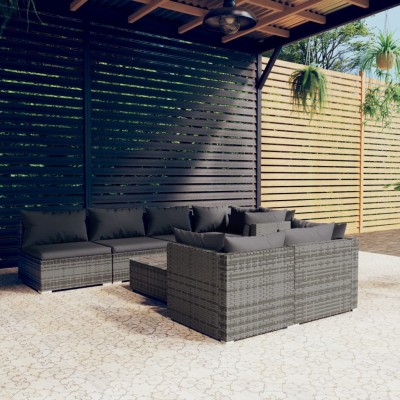 Garden set with cushions, 8...