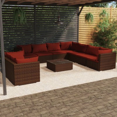 Garden set with cushions,...