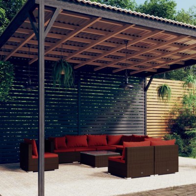 Garden set with cushions,...