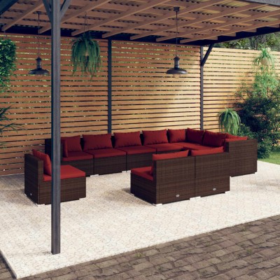 Garden set with cushions,...