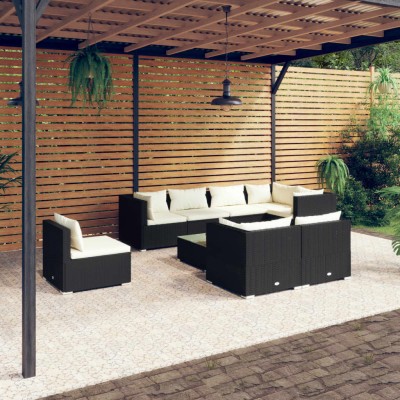 Garden set with cushions, 9...