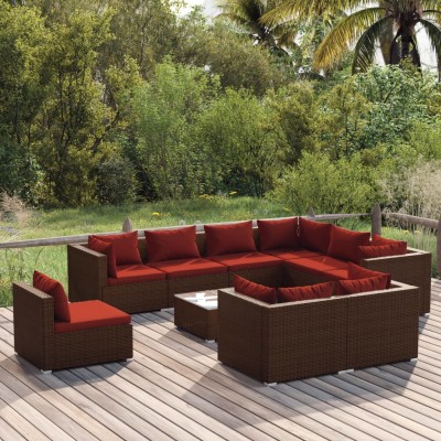 Garden set with cushions,...