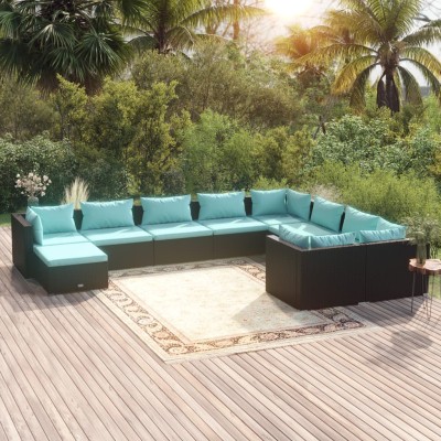 Garden set with cushions,...