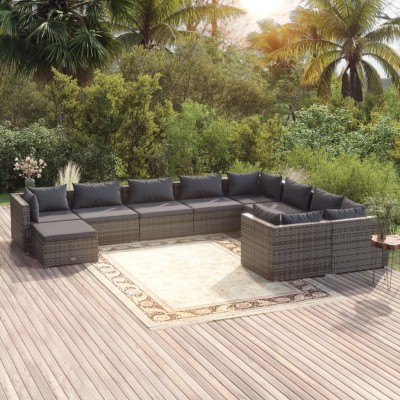 Garden set with cushions,...