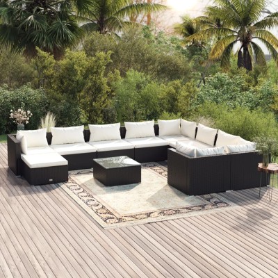 Garden set with cushions,...