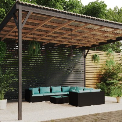 Garden set with cushions, 9...