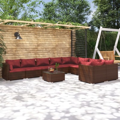 Garden set with cushions,...