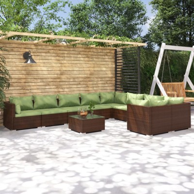 Garden set with cushions,...