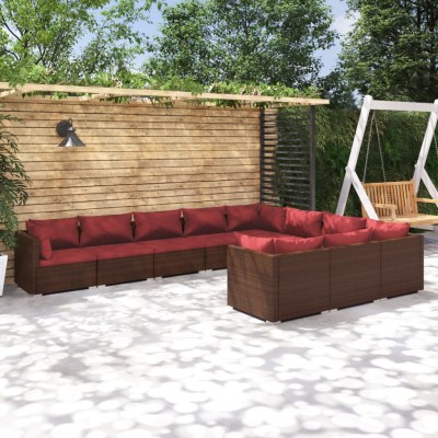 Garden set with cushions,...