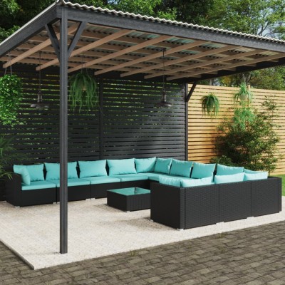 Garden set with cushions,...
