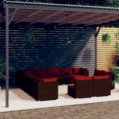 Garden set with cushions,...