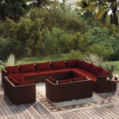 Garden set with cushions,...