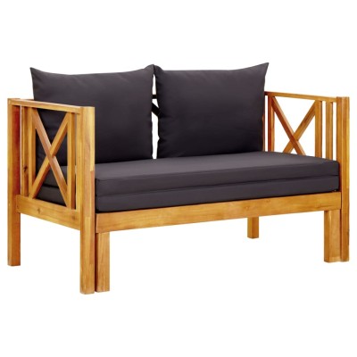 Double garden bench with...