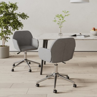 Swivel dining chairs, 2...