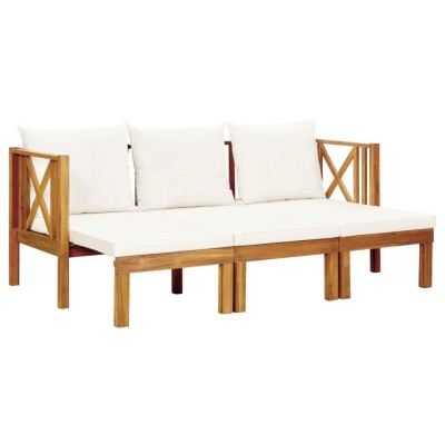 Double garden bench with...