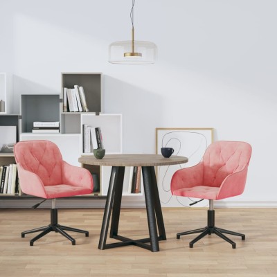 Swivel dining chairs, 2...