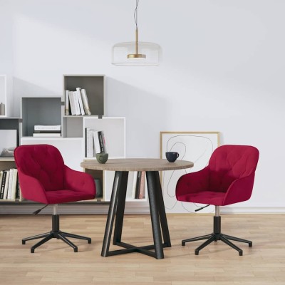 Swivel dining chairs, 2...