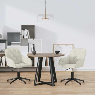 Swivel dining chairs, 2...