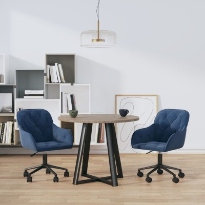 Swivel dining chairs, 2...