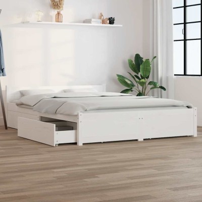 Bed frame with drawers,...
