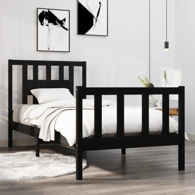 Bed frame, black, 75x190cm,...