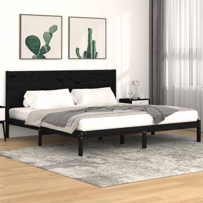 Bed frame, black,...