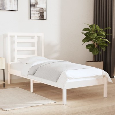 Bed frame, white, 75x190cm,...