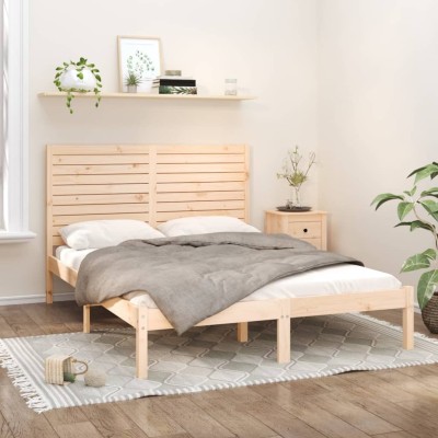 Bed frame, 150x200cm, solid...