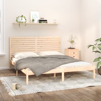 Bed frame, 200x200cm, solid...