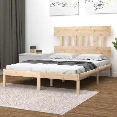 Bed frame, 150x200cm, solid...