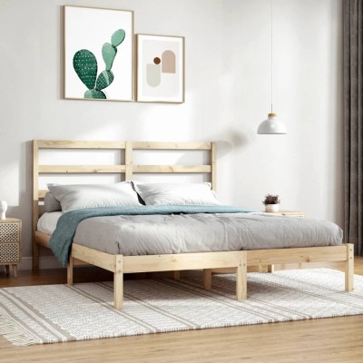 Bed frame, 135x190cm, solid...