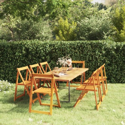 Folding garden chairs, 8...