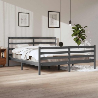 Bed frame, gray, 200x200cm,...