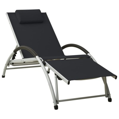 Sun lounger with pillow,...