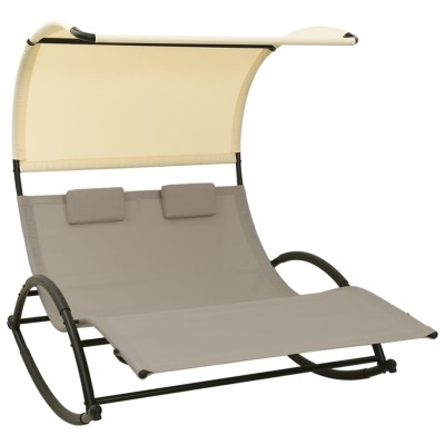 Double sun lounger, taupe...