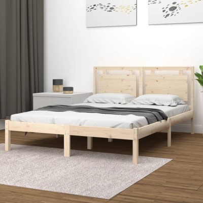 Bed frame, 150x200cm, solid...