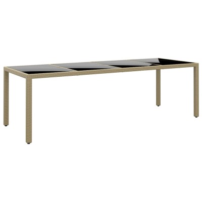 Garden table with glass...