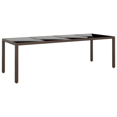 Garden table with glass...
