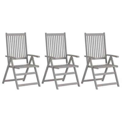 Reclining garden chairs, 3...