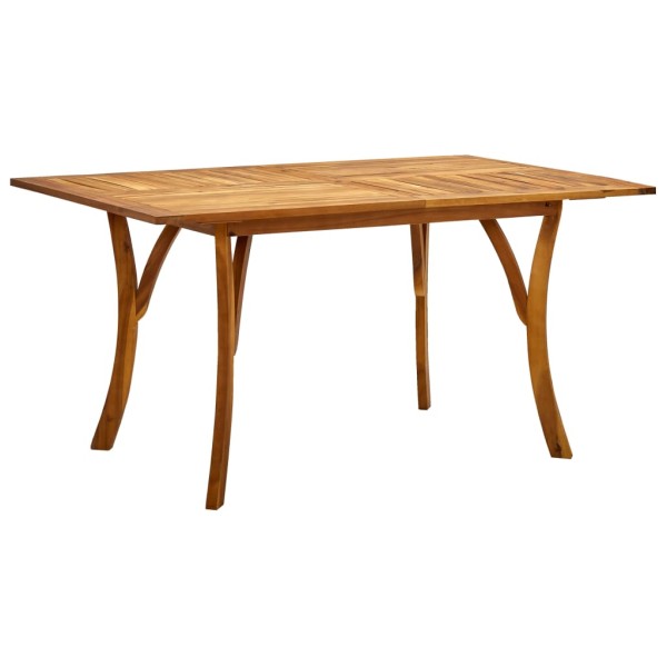 Garden table, 150x90x75cm, solid acacia wood