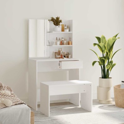 Dressing table set, white,...