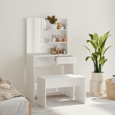 Dressing table set, white,...