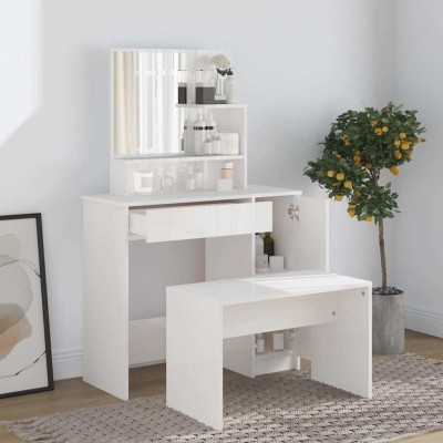 Dressing table set, white,...