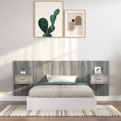 Headboard with cabinets,...