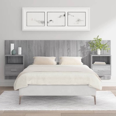 Headboard with cabinets,...