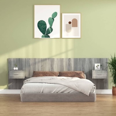 Headboard with cabinets,...