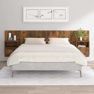 Headboard with cabinets,...