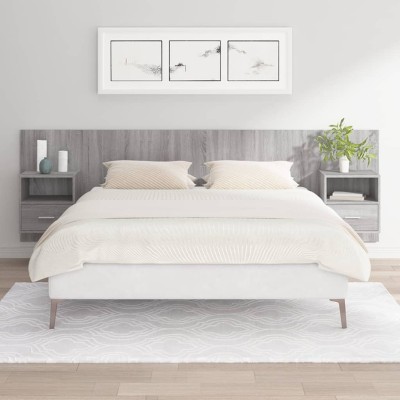 Headboard with cabinets,...