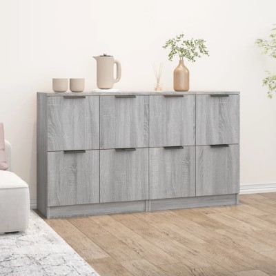Side cabinets, 2 pcs., gray...