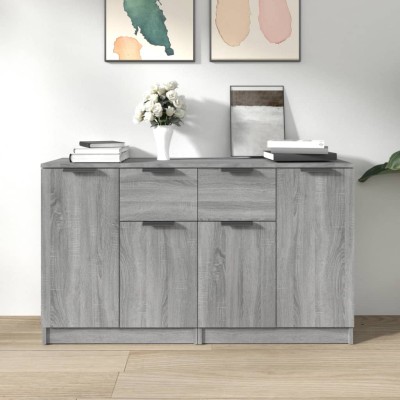 Side cabinets, 2 pcs., gray...